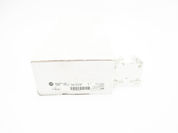 ALLEN BRADLEY 1492-J16-W SER. A (PKG OF 50) (WH) NSMP