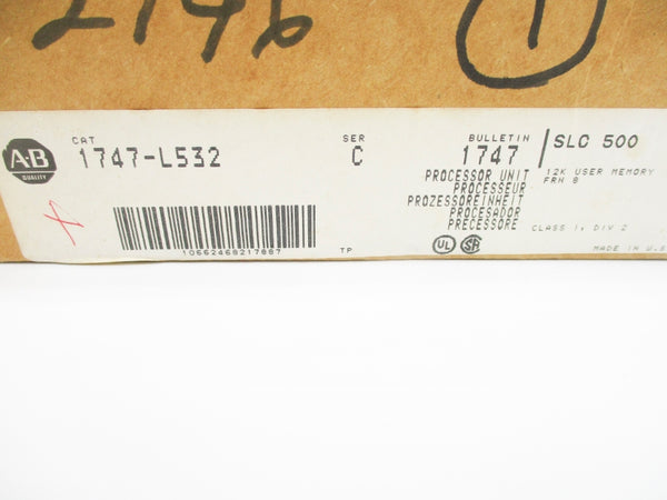 ALLEN BRADLEY 1747-L532 SER. C F/W 8 NSMP