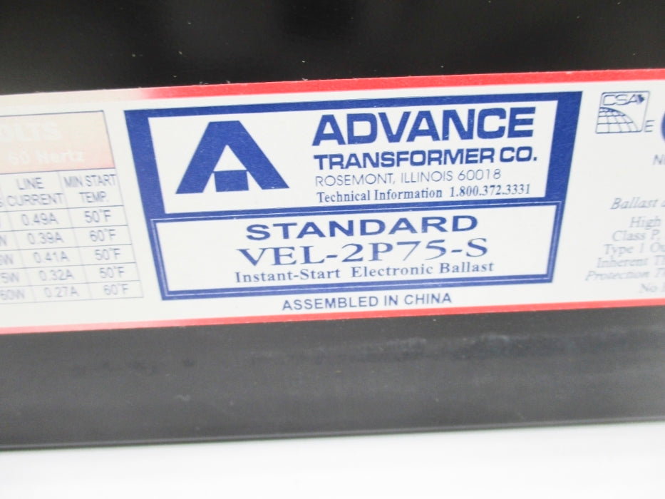 ADVANCE VEL-2P75-S NSNP
