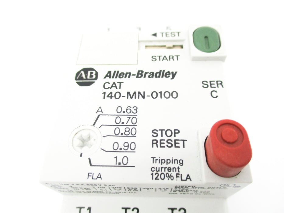 ALLEN BRADLEY 140-MN-0100 SER. C 600V 0.63-1.0A NSNP