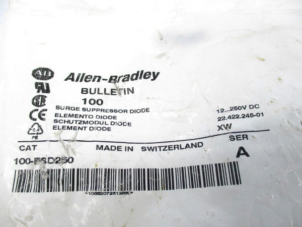 ALLEN BRADLEY 100-FSD250 SER. A 12-250VDC NSMP
