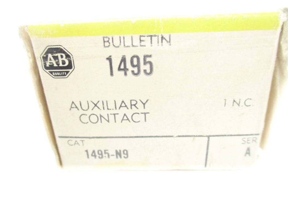 ALLEN BRADLEY 1495-N9 SER. A 600VAC (BK/YL) NSMP
