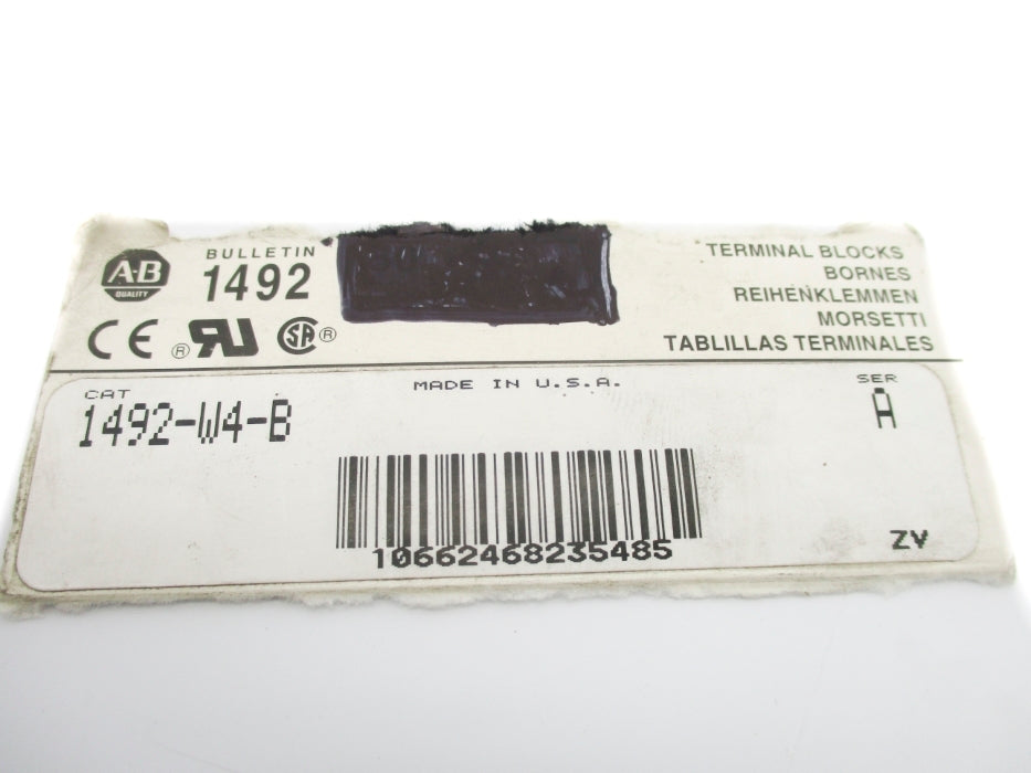 ALLEN BRADLEY 1492-W4-B SER. A NSNP