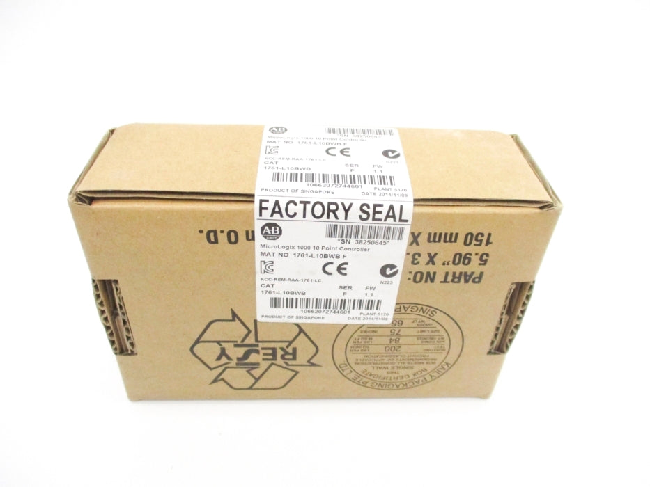 ALLEN BRADLEY 1761-L10BWB SER. F  F/W 1.1 DATE: 2014 NSFS