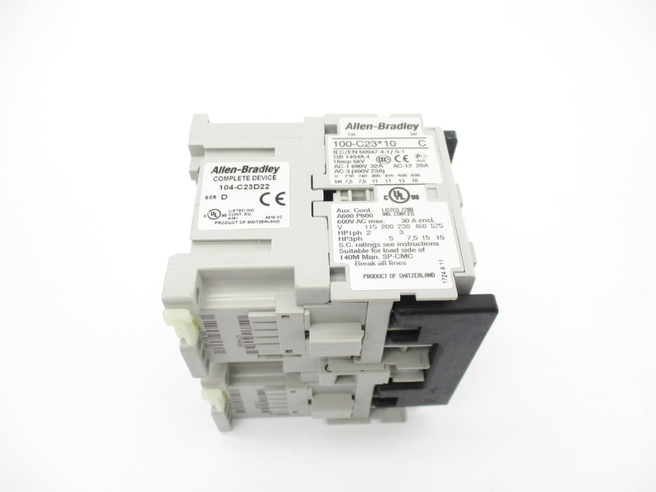 ALLEN BRADLEY 104-C23D22 SER. D 110/120V 32A (BR/WH) NSMP