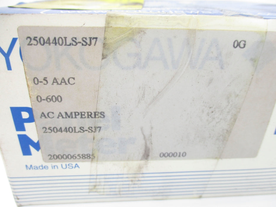YOKOGAWA 250440LS-SJ7 0-600ACA NSMP