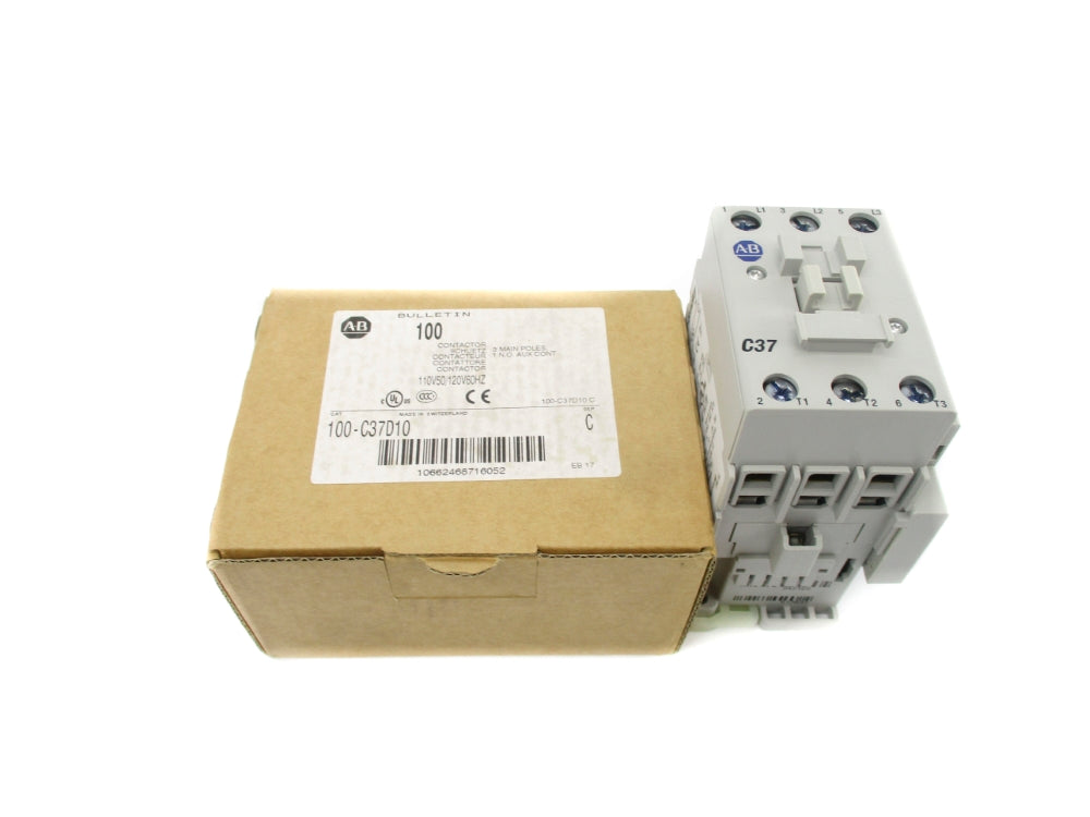 ALLEN BRADLEY 100-C37D10 SER. C 110/120V 65A (BR/WH) NSMP