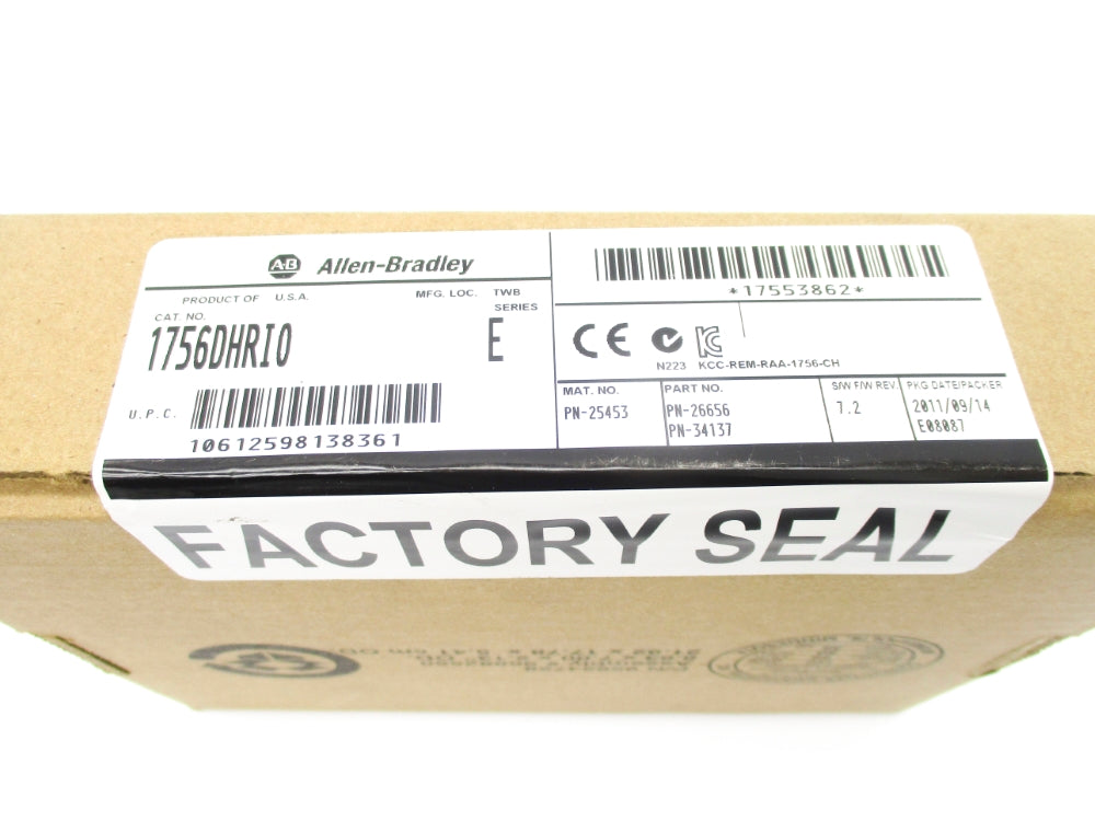 ALLEN BRADLEY 1756-DHRIO SER. E F/W 7. 2 DATE: 2011 NSFS