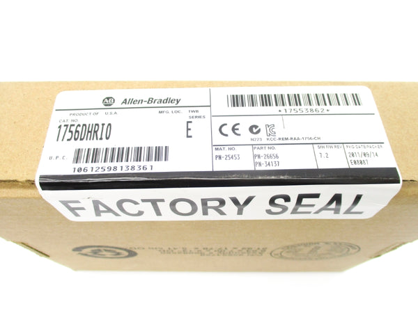 ALLEN BRADLEY 1756-DHRIO SER. E F/W 7. 2 DATE: 2011 NSFS