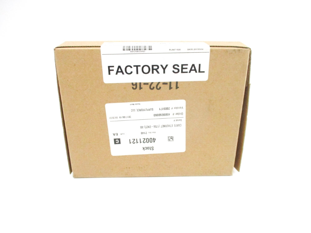 ALLEN BRADLEY 1756-EN2T SER. D F/W 10.007 DATE: 2017 NSFS