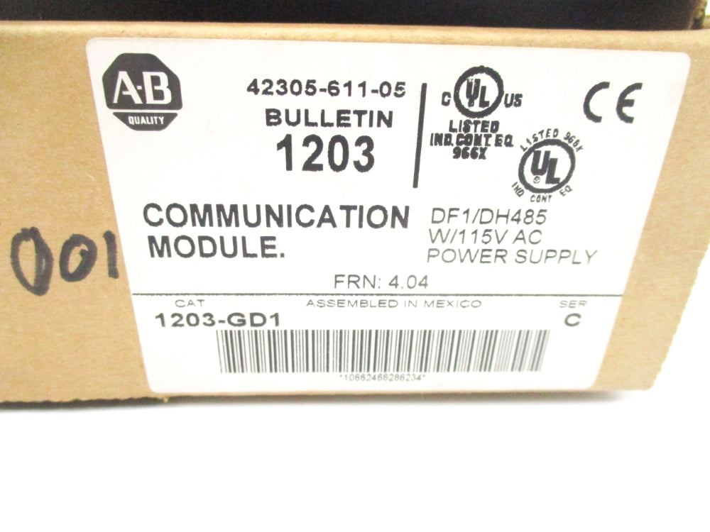 ALLEN BRADLEY 1203-GD1 SER. C 115VAC F/W 4.04 NSMP