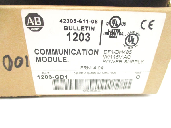 ALLEN BRADLEY 1203-GD1 SER. C 115VAC F/W 4.04 NSMP