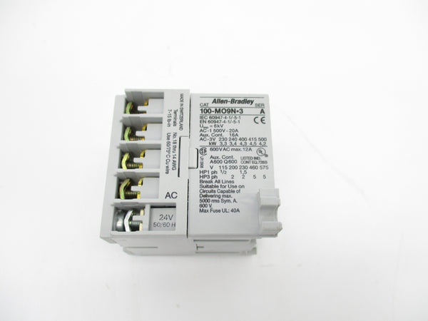 ALLEN BRADLEY 100-M09NJ3 SER. A 24VAC NSNP