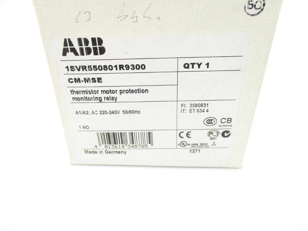 ABB CM-MSE 1SVR550801R9300 220-240VAC 4A NSMP