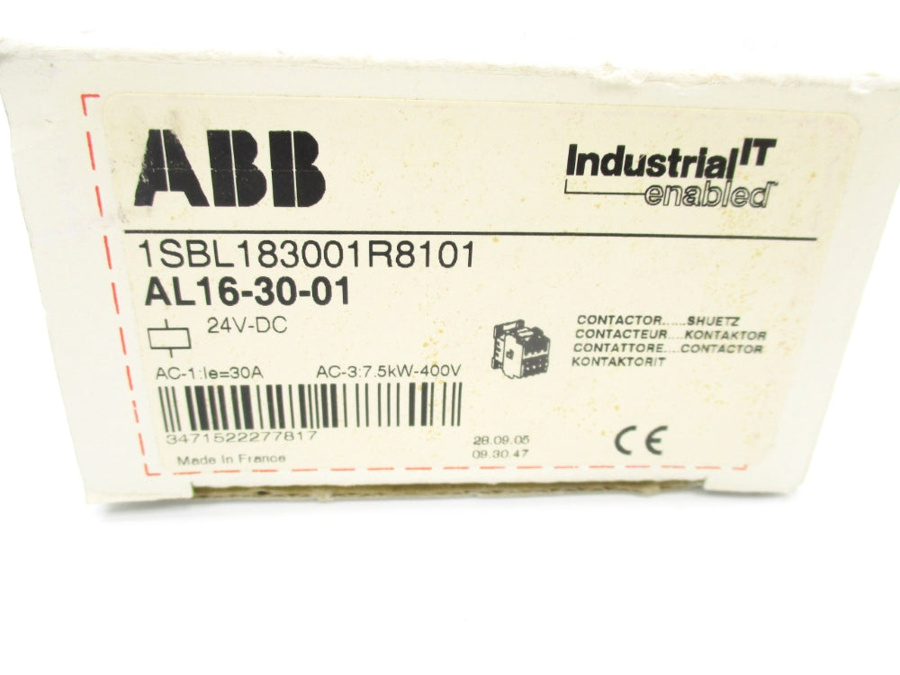 ABB AL16-30-01 1SBL183001R8101 24VDC NSMP