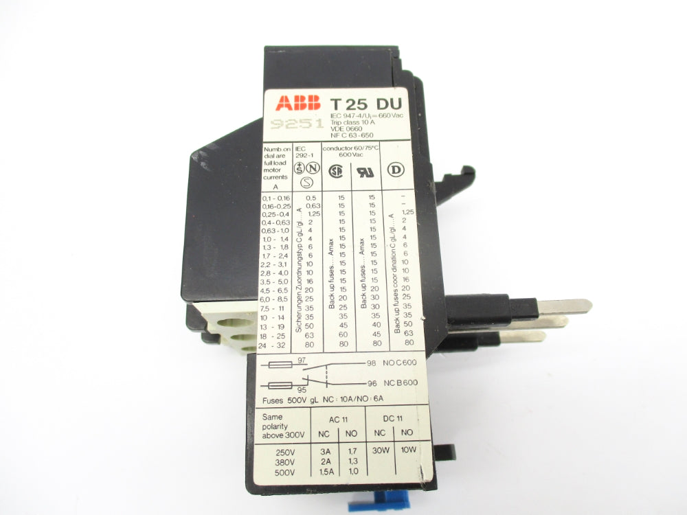 ABB T25DU-1.8 660VAC 1.3-1.8A NSNP