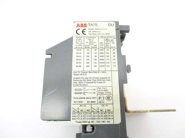 ABB TA75DU-25 690V 18-25A UNMP
