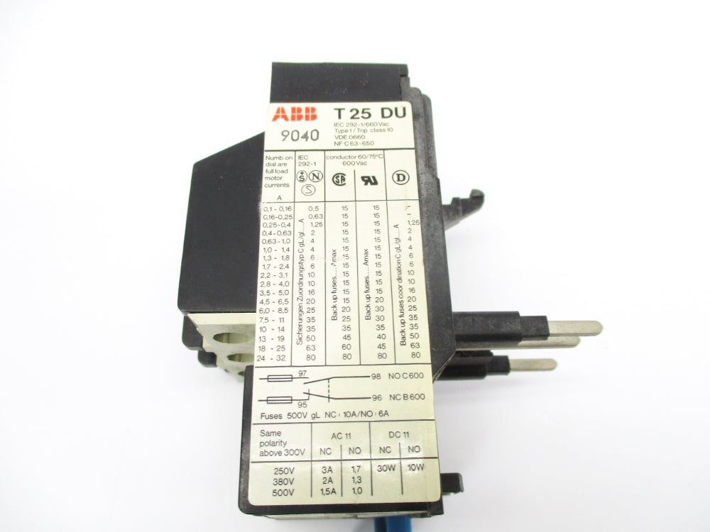 ABB T25DU-0.63 660VAC 0.4-0.063A NSNP