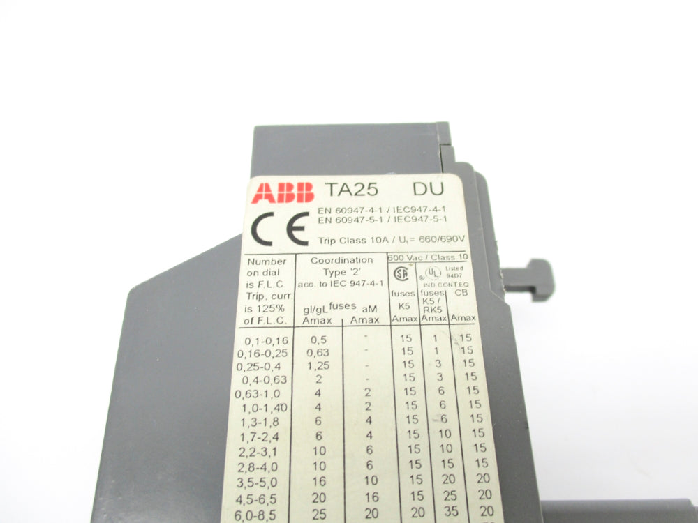 ABB TA25DU-0.4 690V 0.25-0.4A NSNP