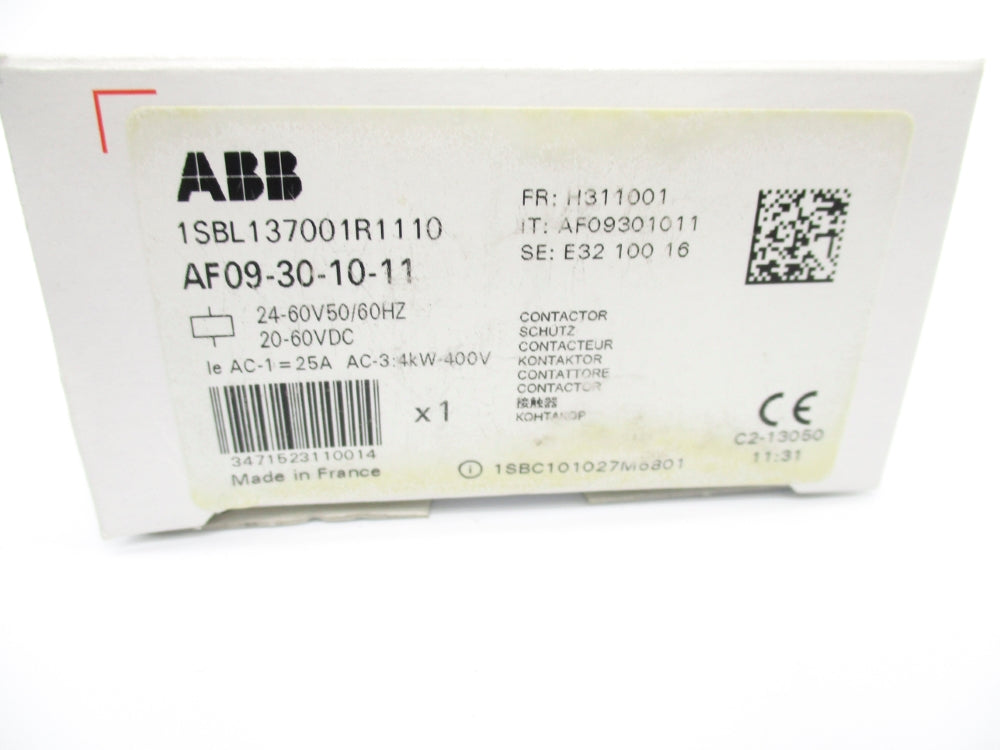 ABB AF09-30-10-11 1SBL137001R1110 24-60V/20-60VDC NSMP