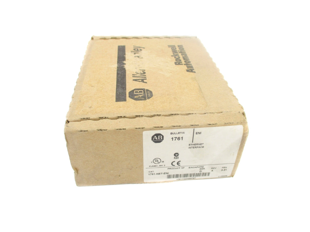 ALLEN BRADLEY 1761-NET-ENI SER. D F/W 3.21 DATE: 2006 NSFS