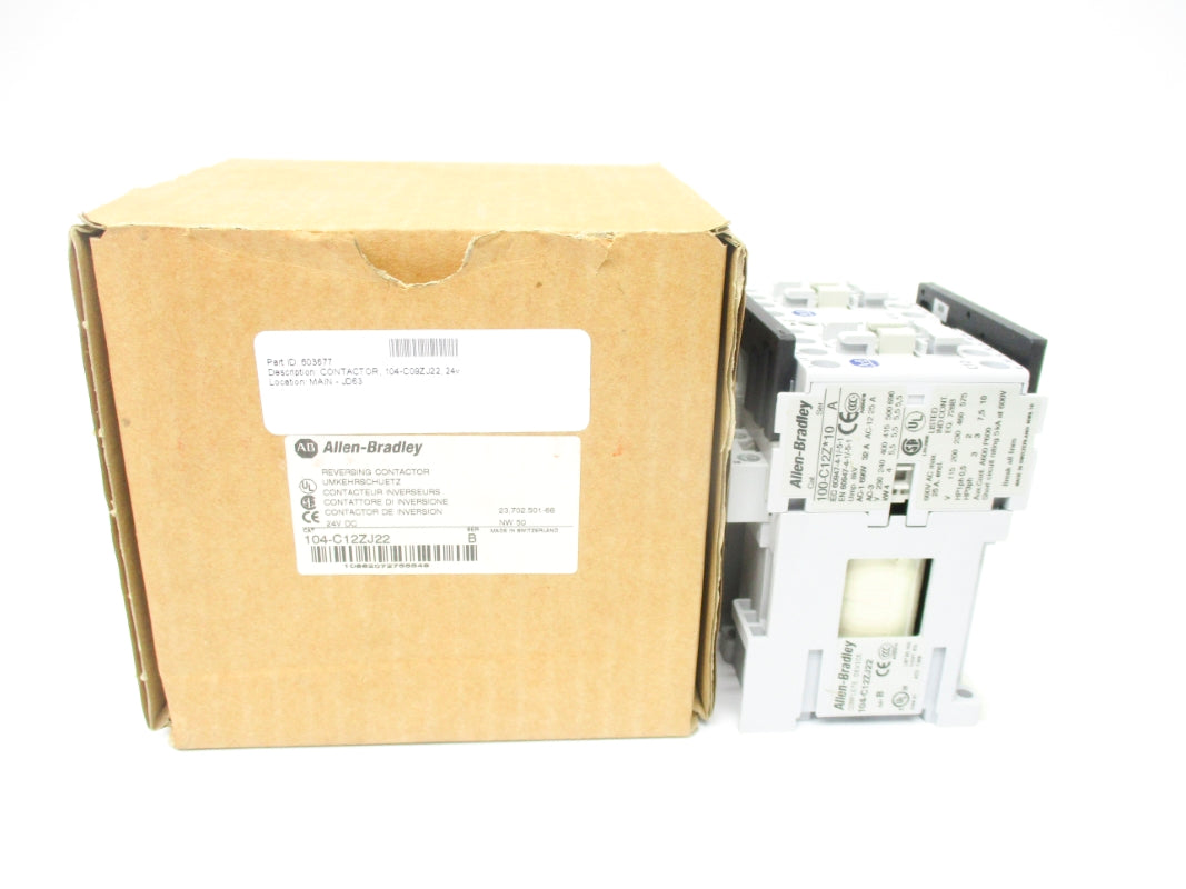 ALLEN BRADLEY 104-C12ZJ22 SER. B 24VDC 32A (BR/WH) NSMP