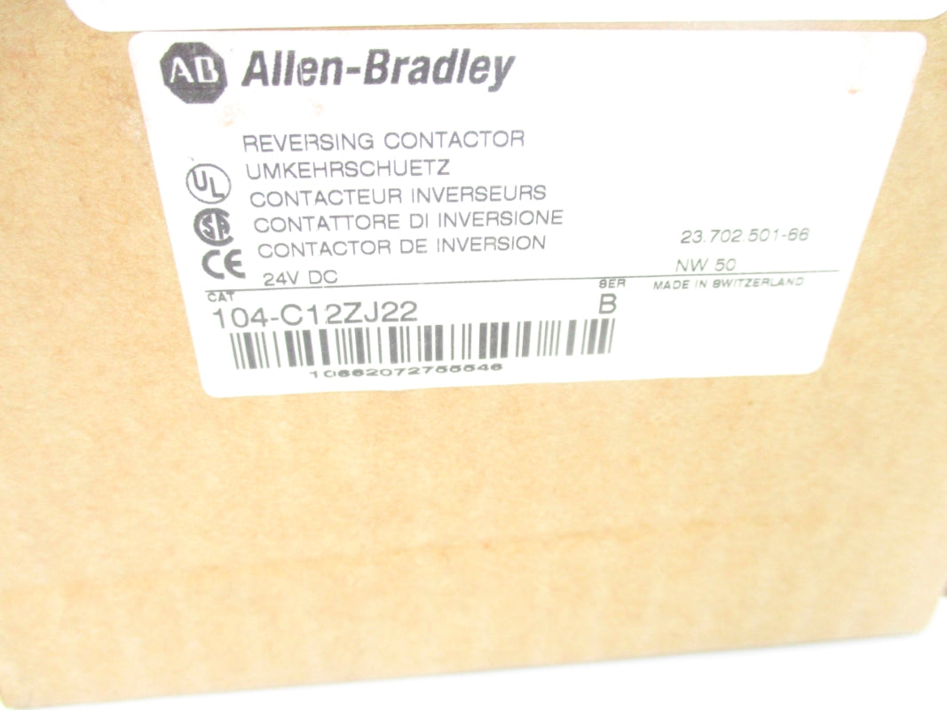 ALLEN BRADLEY 104-C12ZJ22 SER. B 24VDC 32A (BR/WH) NSMP