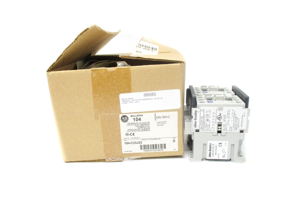 ALLEN BRADLEY 104-C23J22 SER. D 24V (BR/WH) NSMP