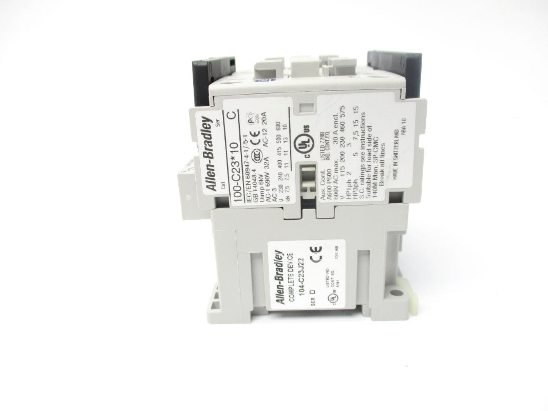 ALLEN BRADLEY 104-C23J22 SER. D 24V (BR/WH) NSMP
