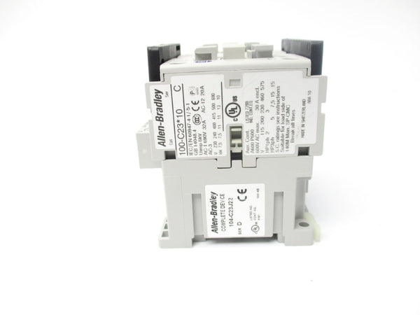 ALLEN BRADLEY 104-C23J22 SER. D 24V (BR/WH) NSMP