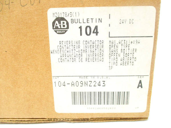 ALLEN BRADLEY 104-A09NZ243 SER. A 24VDC (BR/WH) NSMP