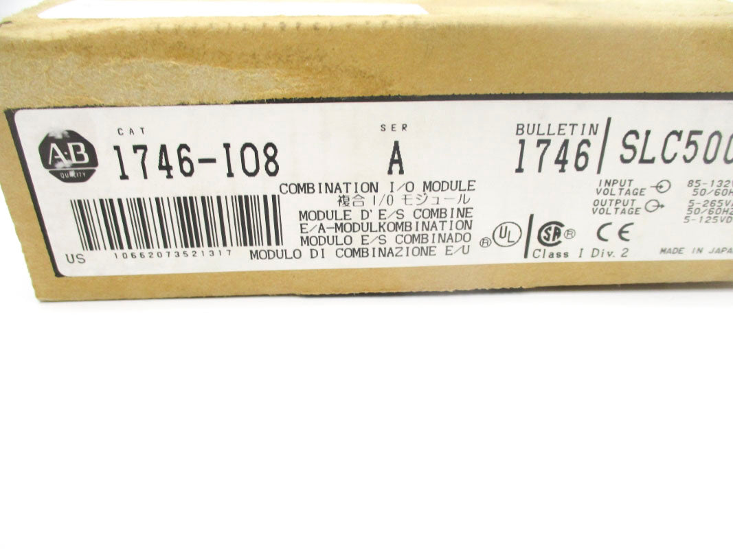 ALLEN BRADLEY 1746-IO8 SER. A 85-132VAC NSMP