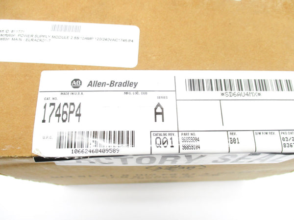ALLEN BRADLEY 1746-P4 SER. A DATE: 2005 NSFS