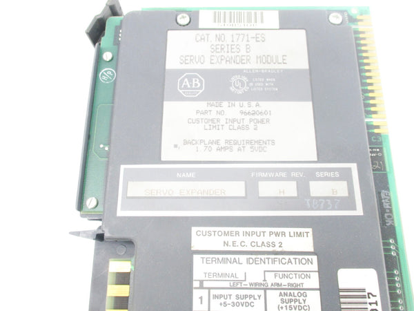 ALLEN BRADLEY 1771-ES SER. B F/W H UNMP