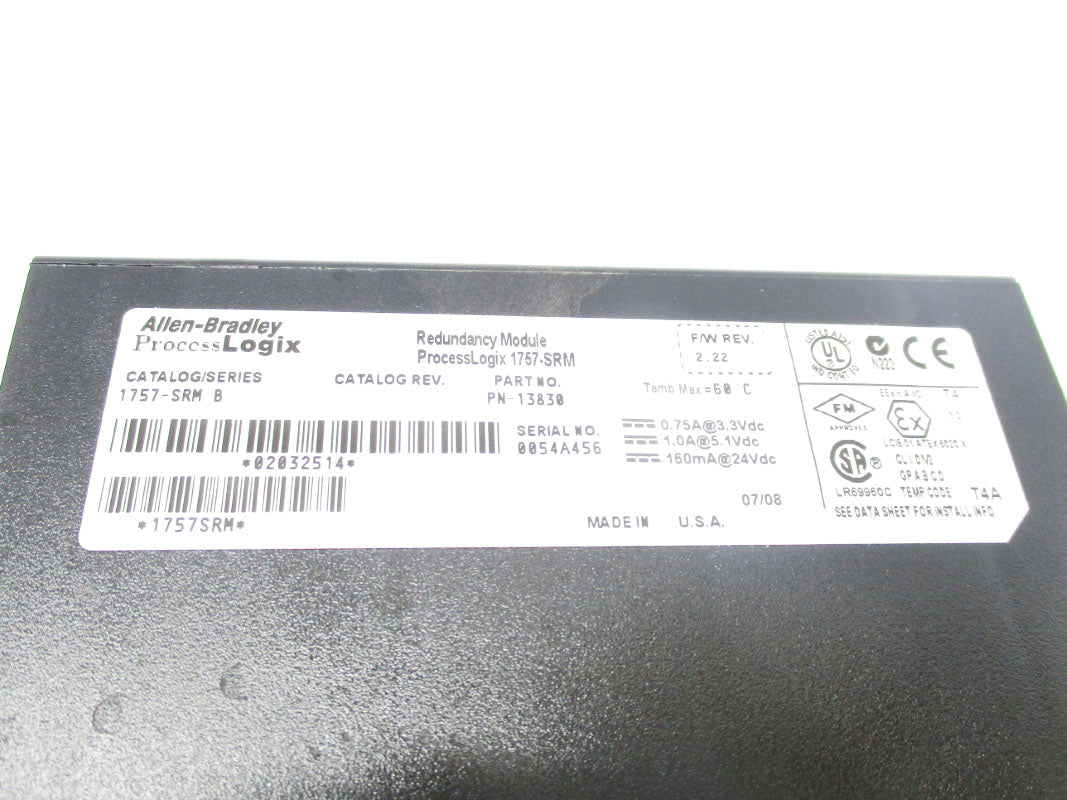 ALLEN BRADLEY 1757-SRM SER. B F/W 2.22 NSNP