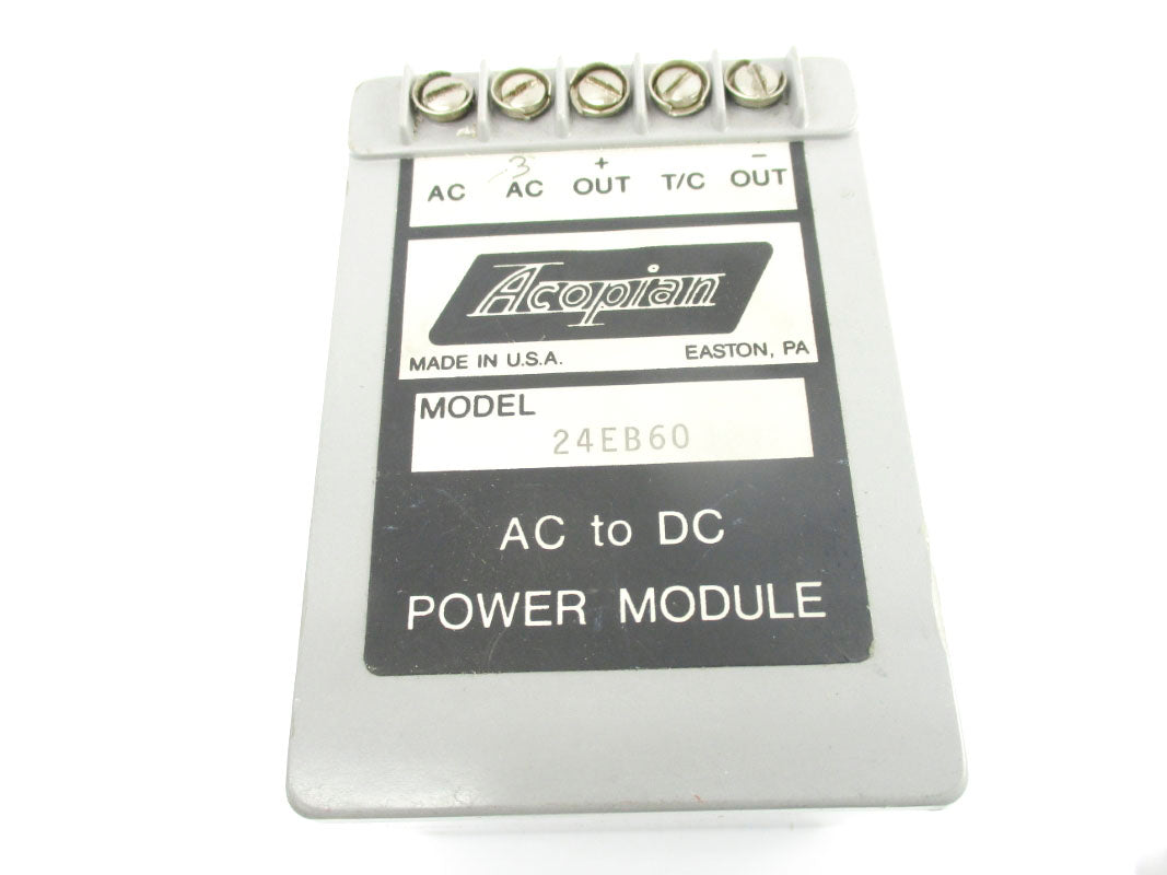 ACOPIAN 24EB60 110VAC/24VDC UNMP