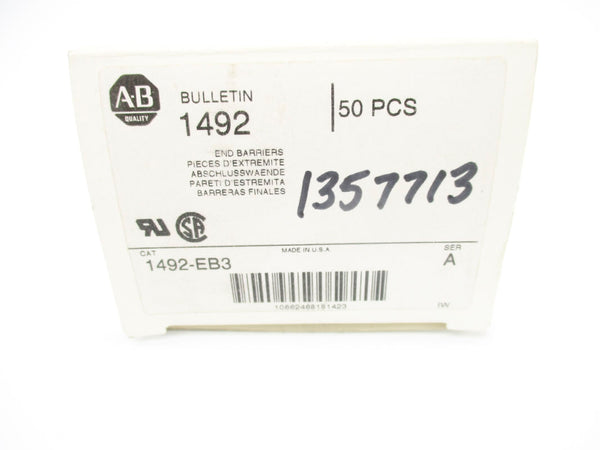 ALLEN BRADLEY 1492-EB3 SER. A (PKG OF 50) (WH) NSMP