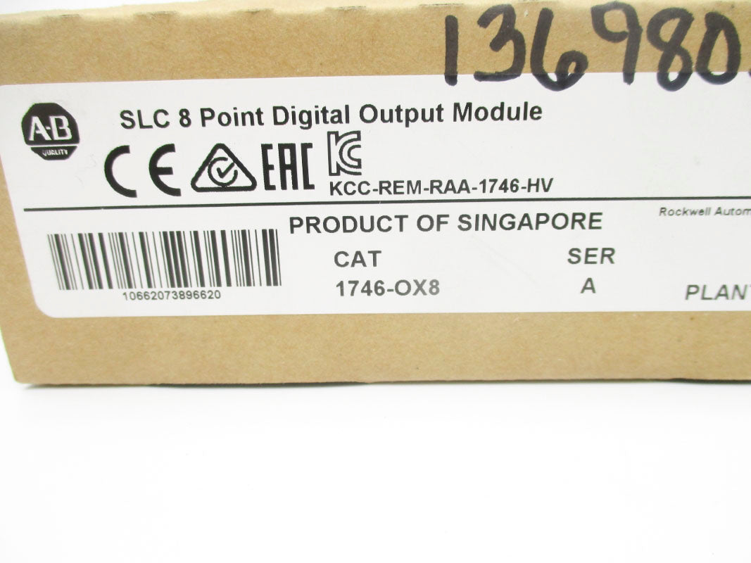 ALLEN BRADLEY 1746-OX8 SER. A DATE: 2016 NSFS