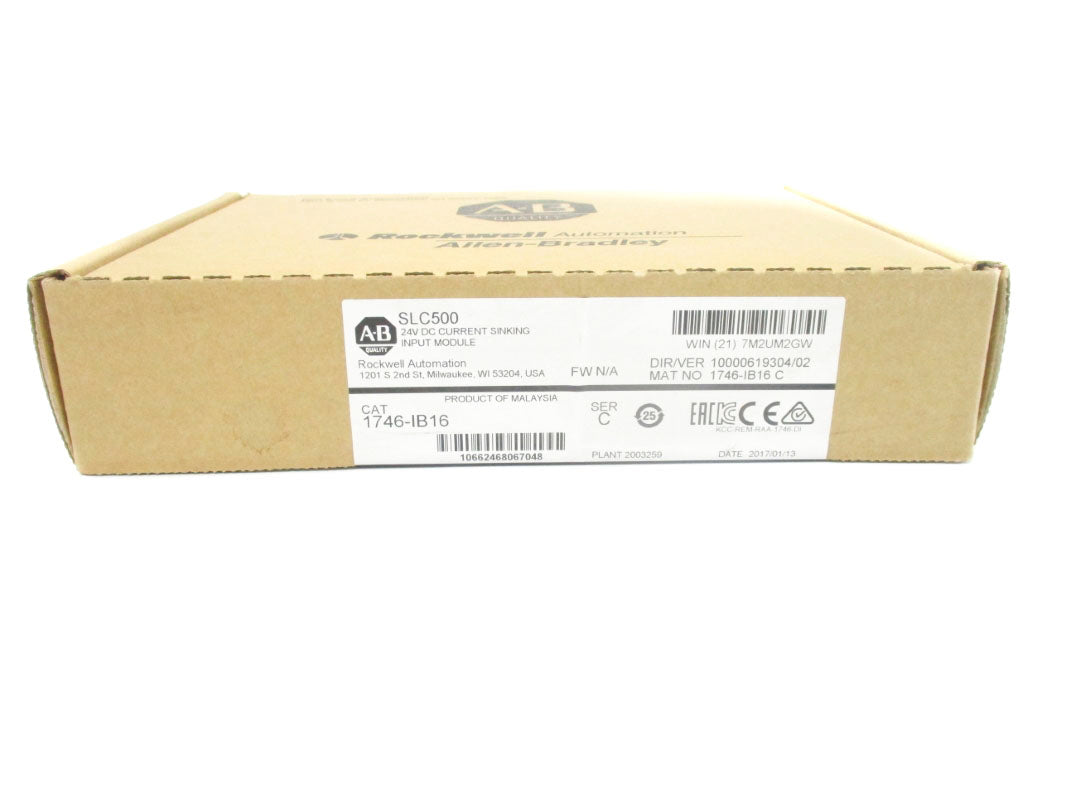 ALLEN BRADLEY 1746-IB16 SER. C DATE: 2017 24VDC NSFS