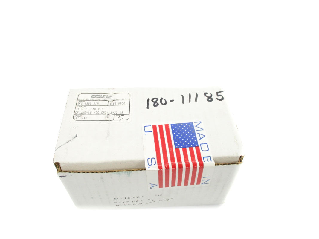 ABSOLUTE PROCESS INSTRUMENTS API4393DIN 115VAC NSFS
