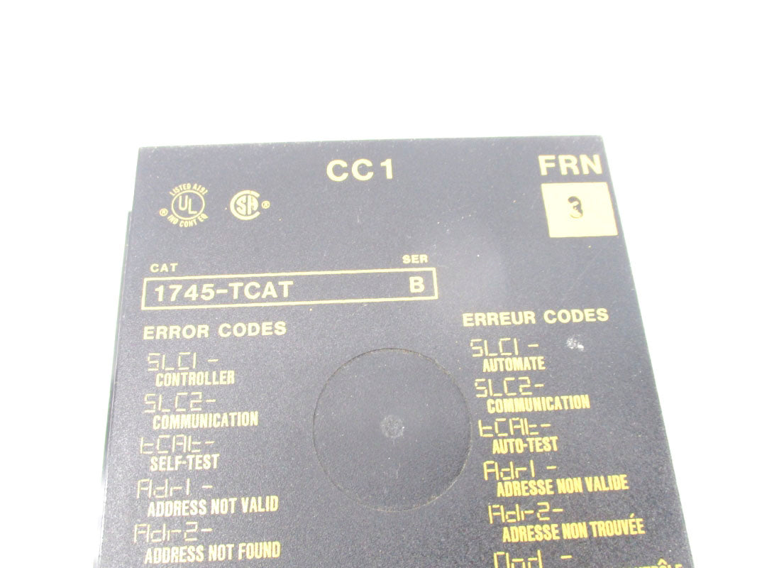 ALLEN BRADLEY 1745-TCAT SER. B F/W 3 (NO KEY) NSNP