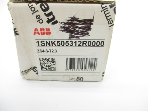 ABB 1SNK505312R0000 ZS4-S-T2.3 400V 25A (PKG OF 50) NSMP