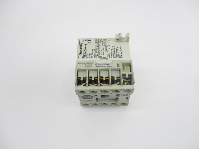 ALLEN BRADLEY 100-MO9NJ3 SER. A 24VDC 20A UNMP