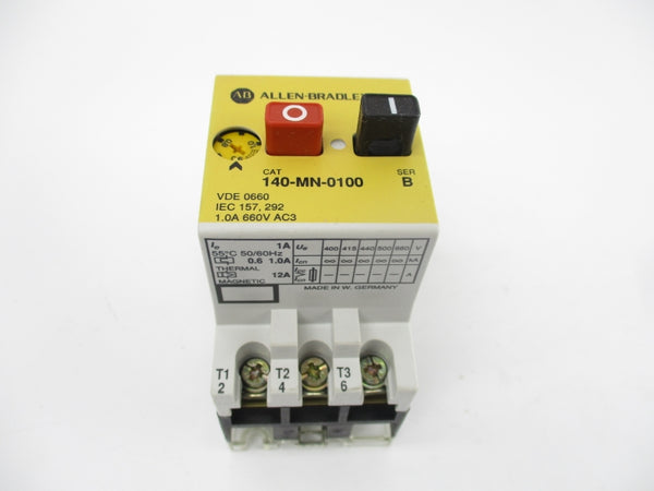 ALLEN BRADLEY 140-MN-0100 SER. B 660V 0.60-1.0A (WH/YL) NSMP