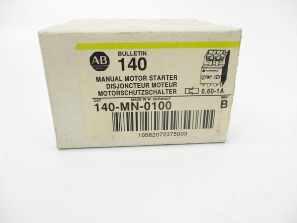 ALLEN BRADLEY 140-MN-0100 SER. B 660V 0.60-1.0A (WH/YL) NSMP