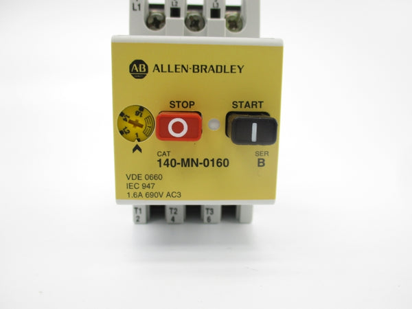 ALLEN BRADLEY 140-MN-0160 SER. B 690V 1-1.6A (WH/YL) NSMP