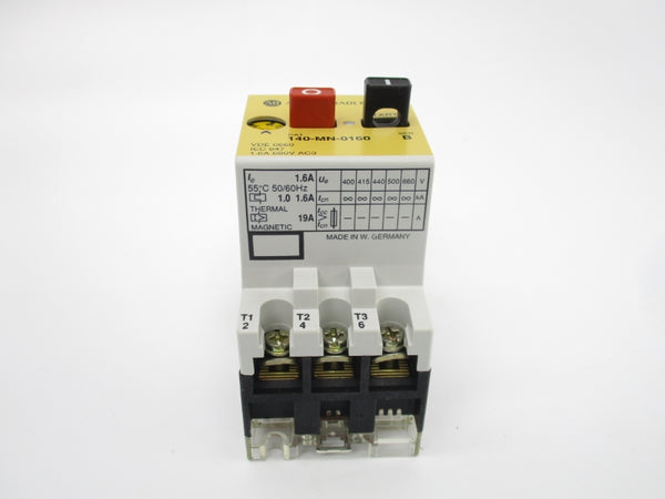 ALLEN BRADLEY 140-MN-0160 SER. B 690V 1-1.6A (WH/YL) NSMP