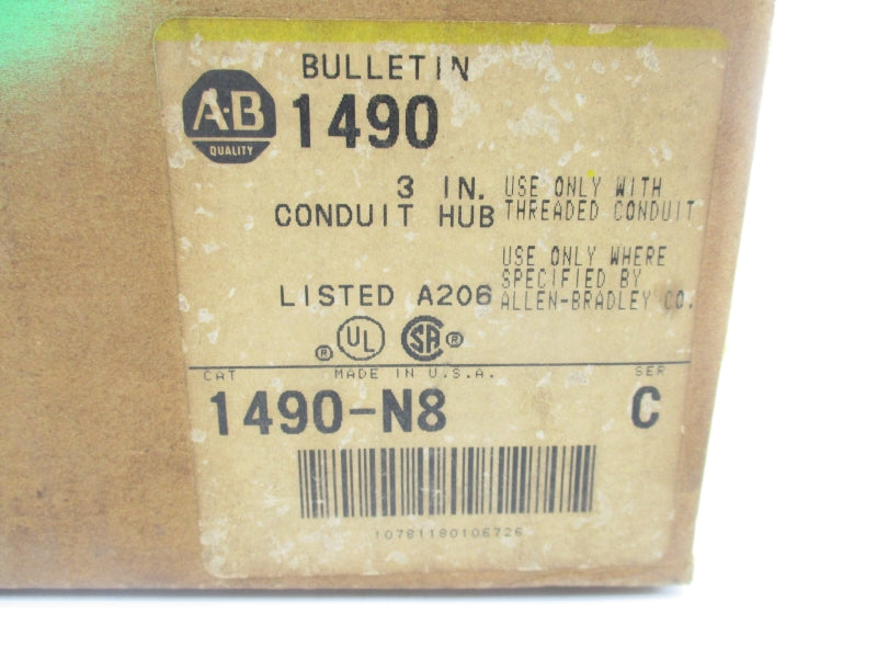 ALLEN BRADLEY 1490-N8 SER. C 3" (BR/YL) NSMP