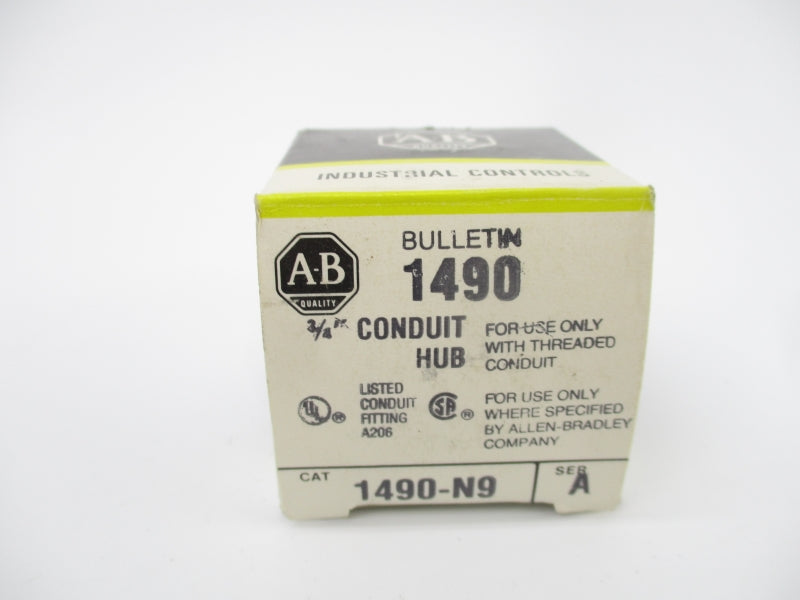 ALLEN BRADLEY 1490-N9 SER. A 3/4" (BK/YL) NSMP