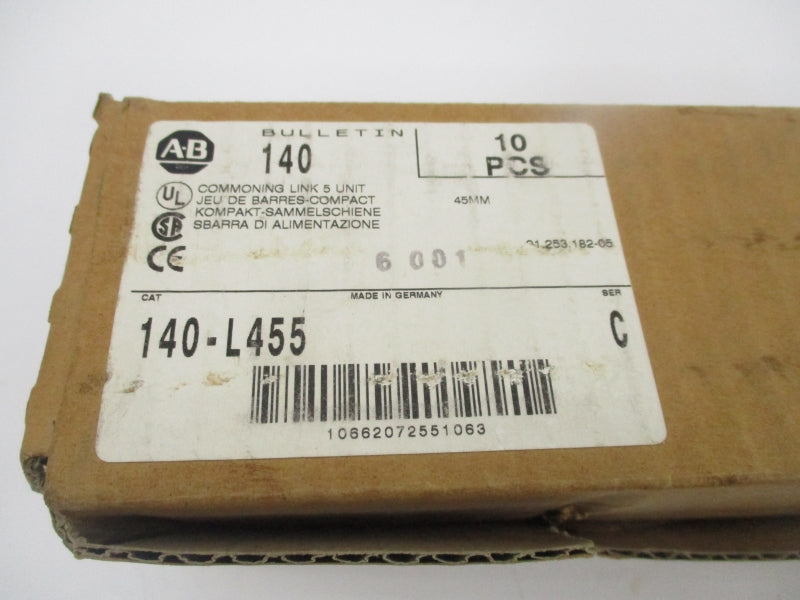 ALLEN BRADLEY 140-L455 SER. C 690VAC 65A (PKG OF 10) NSMP